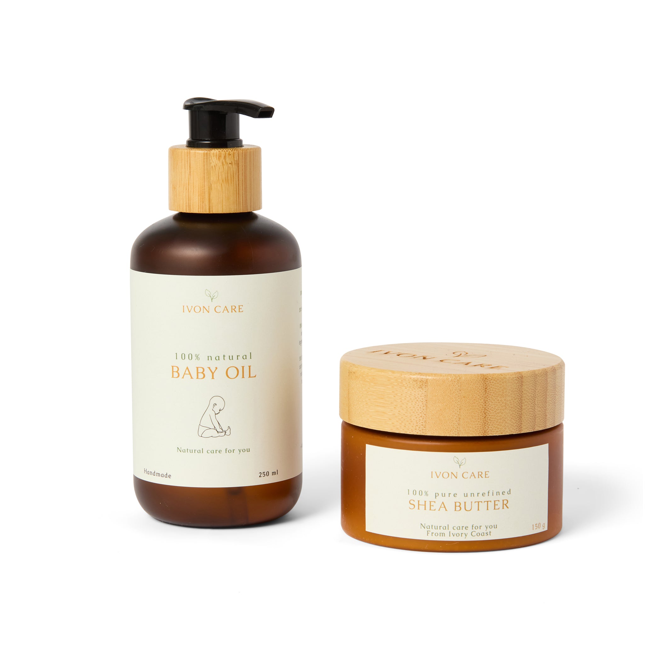 Baby Care Kit - Pure & Gentle Baby Oil + Unrefined Shea Butter
